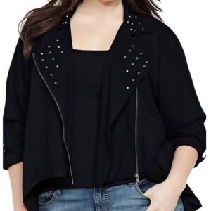 Torrid Studded Zip Moto Jacket